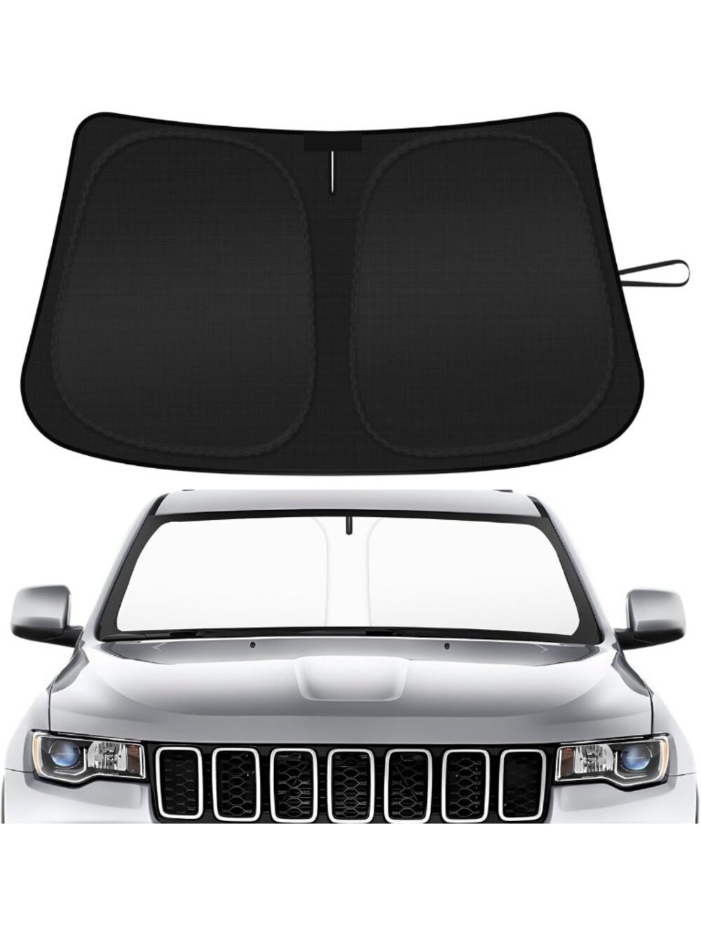 Foldable Car Windshield Sun Shade for Jeep Grand Cherokee 2014-2026 - UV